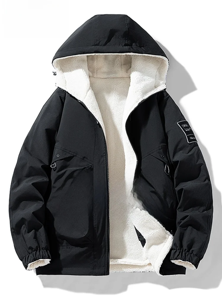 MoChao Large Size Casual Fce Lined Thiened Loose Warm Double-sided Wear Hooded Jaet for Men Trendy Autumn Winter Coat
MoChao Large Size Casual Fce Lined Thiened Loose Warm Double-sided Wear Hooded Jaet for Men Trendy Autumn Winter Coat