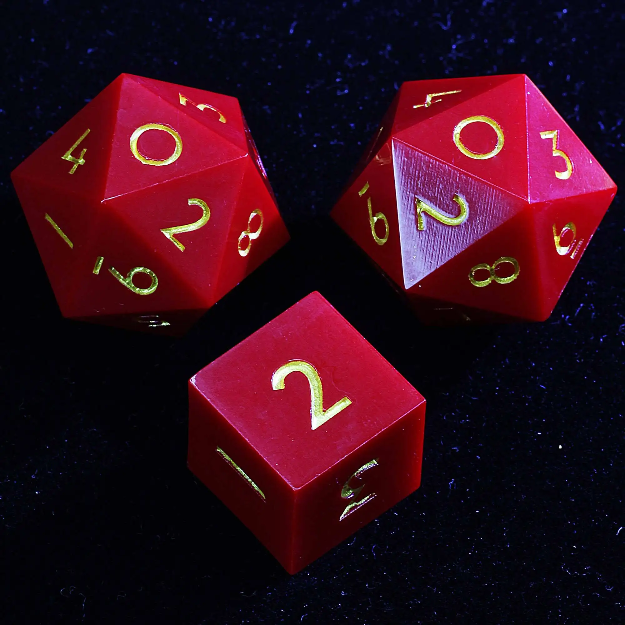 Набор стальных игральных костей из полимерной смолы: 20-гранные D10 и 6-гранные D3, цвет Crimson Impact
Набор стальных игральных костей из полимерной смолы: 20-гранные D10 и 6-гранные D3, цвет Crimson Impact