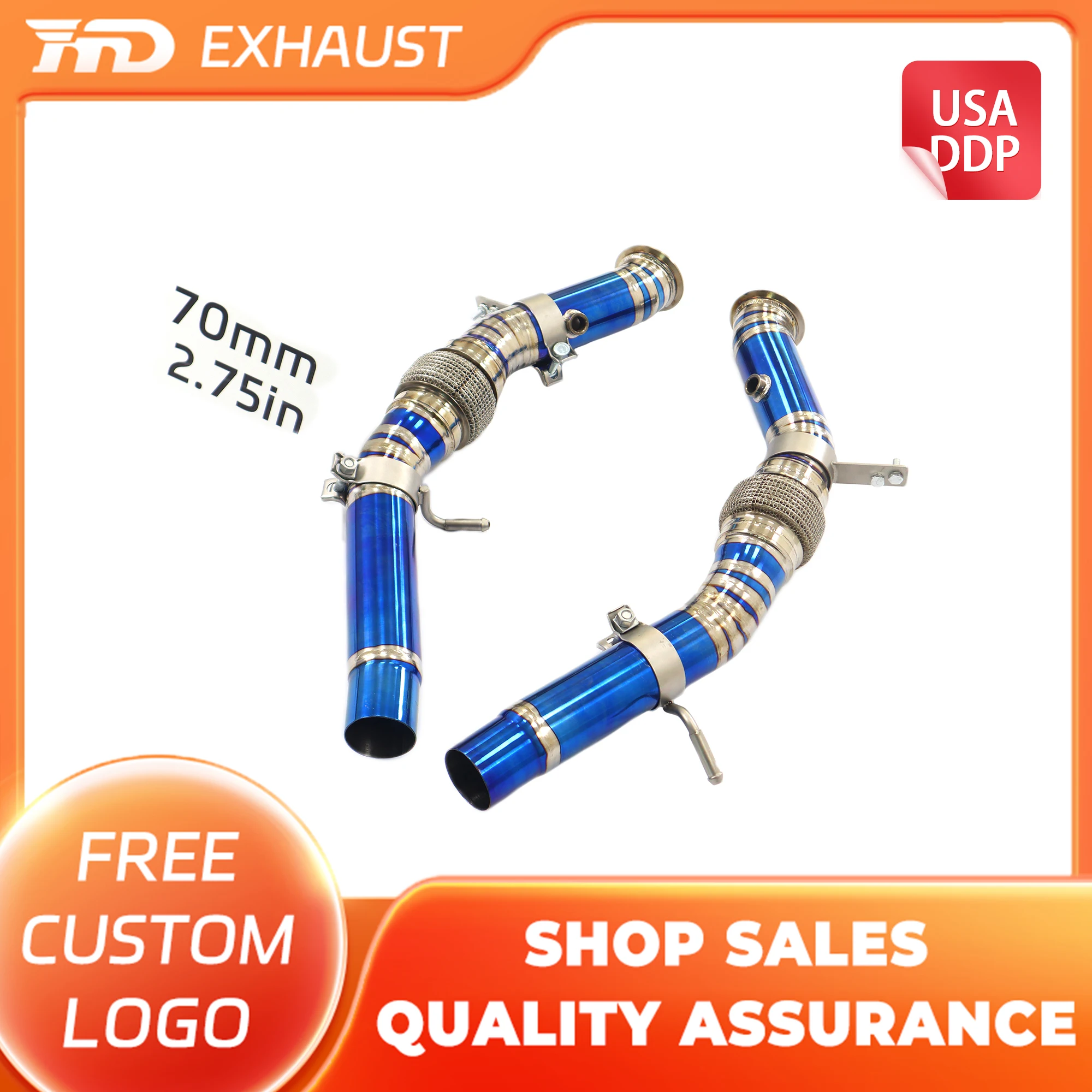 HMD Hot Sales Exhaust TC4 Performance Downpipe for Alfa Romeo Stelvio 2.9T Catalytic Euro 6 Auto Parts
HMD Hot Sales Exhaust TC4 Performance Downpipe for Alfa Romeo Stelvio 2.9T Catalytic Euro 6 Auto Parts