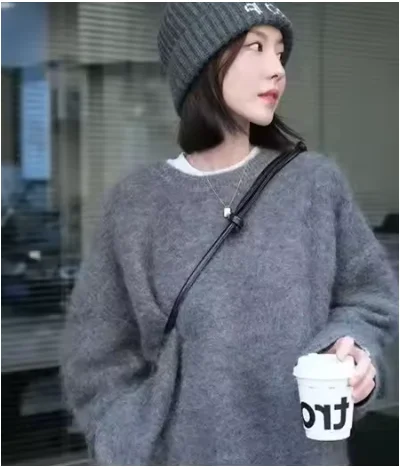 2025 New Arrivals 100% Mink Cashmere Sweater Customize Round Pullovers Loosely Big Size Fluffy Wide Sleeves Free Shipping S087
2025 New Arrivals 100% Mink Cashmere Sweater Customize Round Pullovers Loosely Big Size Fluffy Wide Sleeves Free Shipping S087
