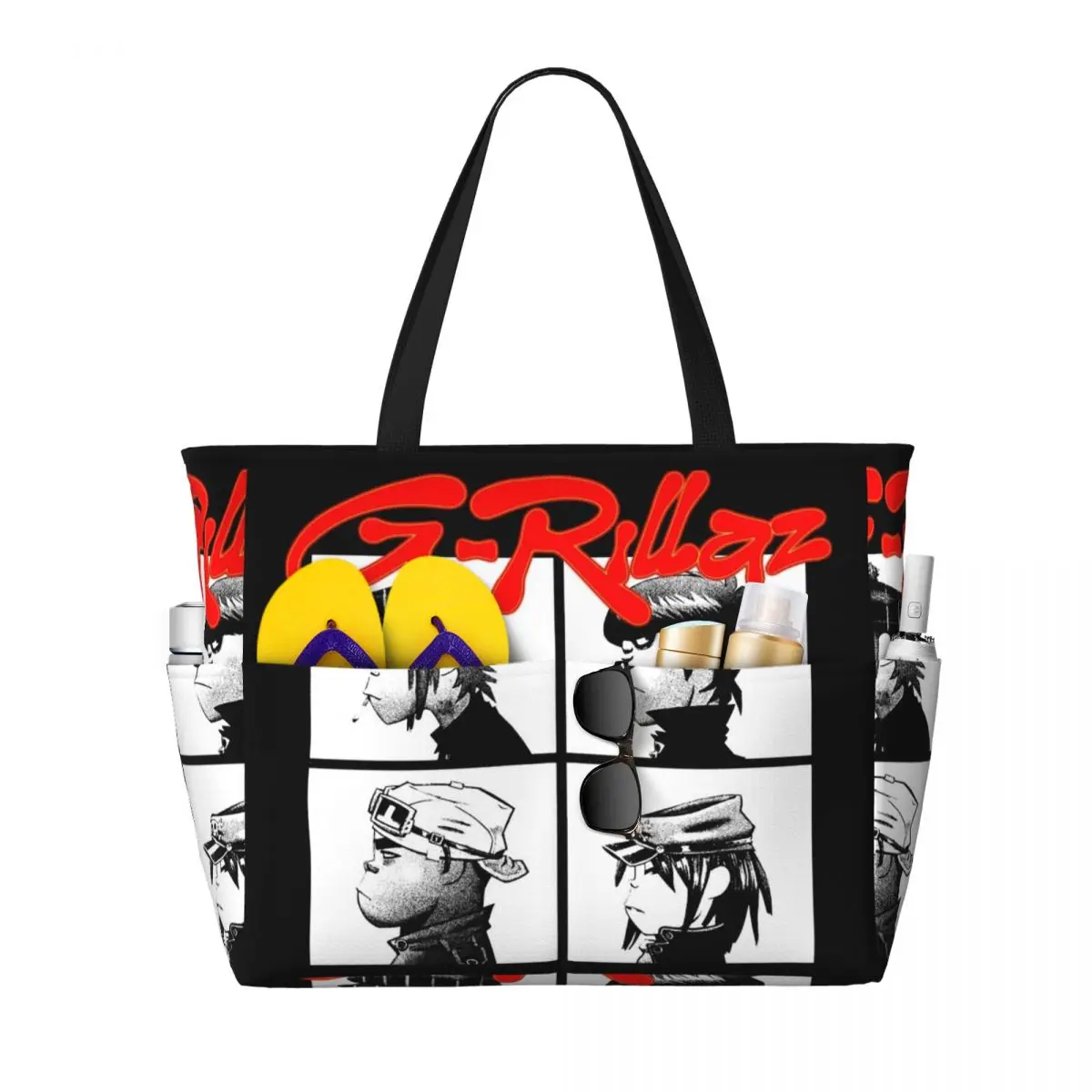 Сумка-тоут Gorillaz Music Band в готическом стиле для пляжа, спорта, тренажерного зала, йоги, большая сумка-тоут, женская дорожная сумка, сумка для фитнеса
Сумка-тоут Gorillaz Music Band в готическом стиле для пляжа, спорта, тренажерного зала, йоги, большая сумка-тоут, женская дорожная сумка, сумка для фитнеса