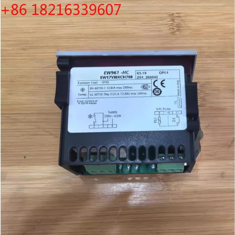 TAO 1Pcs New for ELIWELL EW961-HC Electronic Refrigeration Control EW961 230V 4.5W with NTC Probe Interface
TAO 1Pcs New for ELIWELL EW961-HC Electronic Refrigeration Control EW961 230V 4.5W with NTC Probe Interface