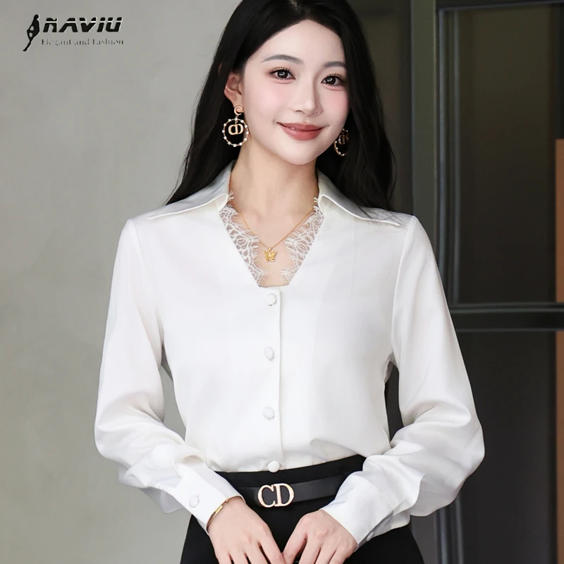 NAVIU Women Clothing Spring New Long Sleeve Shirt Office Lady Chiffon Fashion Blouses White Black
NAVIU Women Clothing Spring New Long Sleeve Shirt Office Lady Chiffon Fashion Blouses White Black