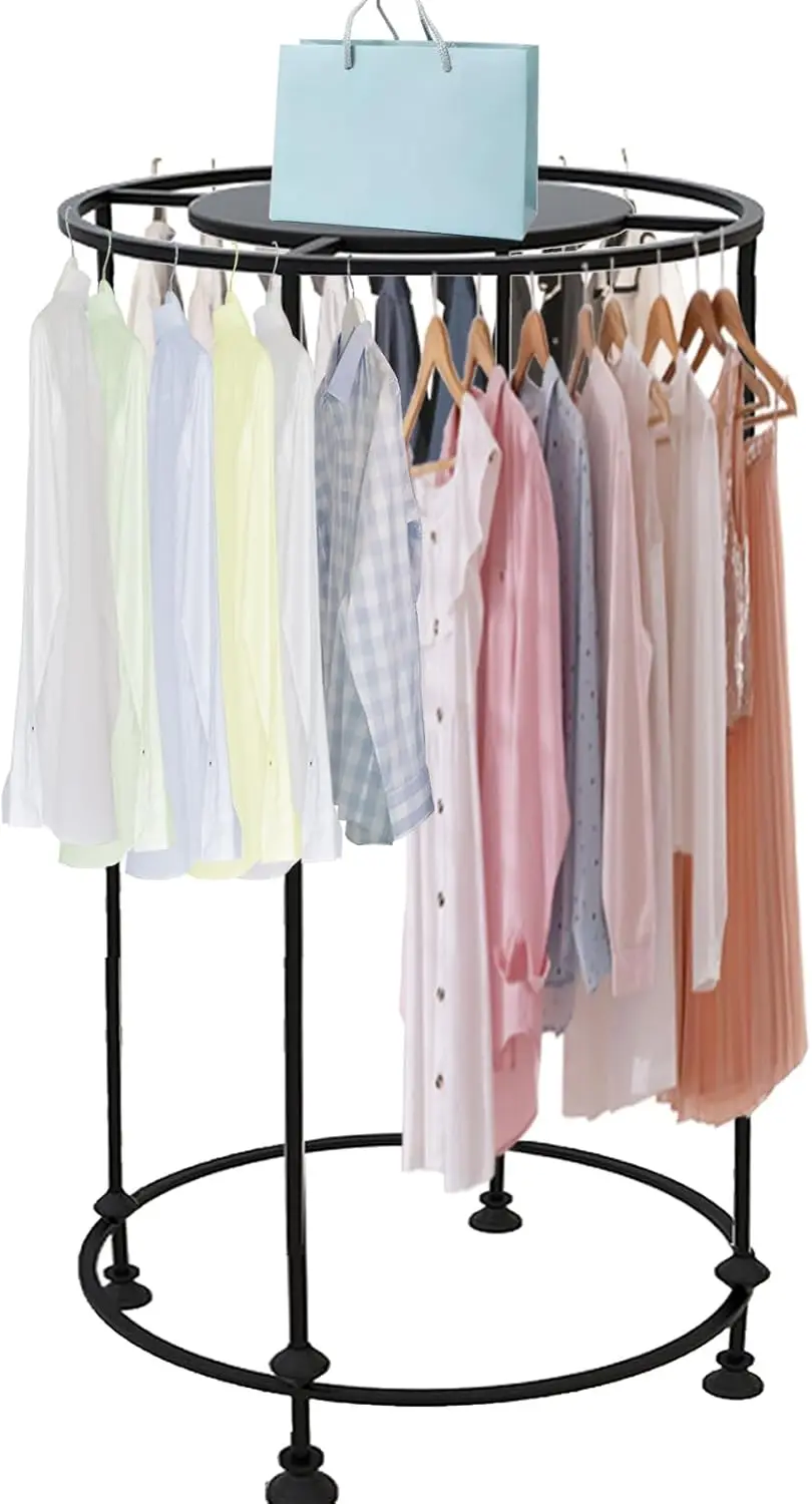 Round Garment Display Retail Rack, Floor-Standing Round Clothes Hanging Rack, Clothing Racks with Topper, Multi-Purpose Clothing
Round Garment Display Retail Rack, Floor-Standing Round Clothes Hanging Rack, Clothing Racks with Topper, Multi-Purpose Clothing