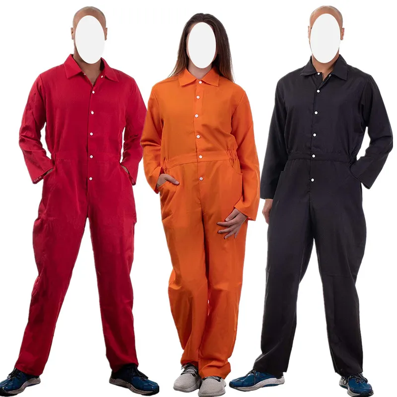 Adult All-in-One Suit Workwear Role-playing Flight Jumping Unisex Prisoner Cosplay Game Costume Women's Style Men's Style
Adult All-in-One Suit Workwear Role-playing Flight Jumping Unisex Prisoner Cosplay Game Costume Women's Style Men's Style