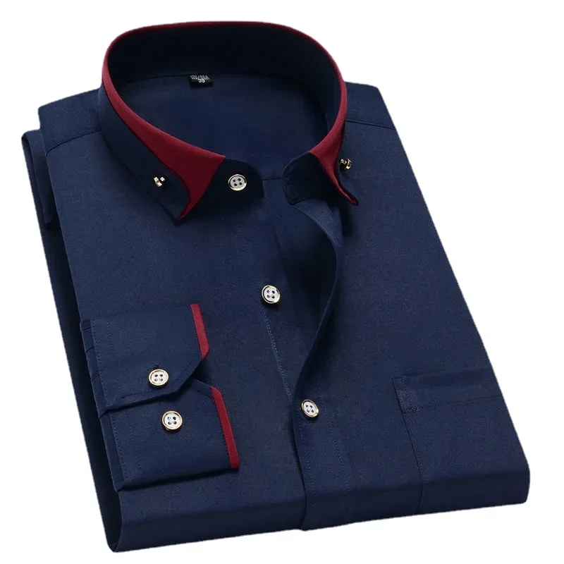 Fashion Style Spring Autumn Men's Casual Shirts Tops Men's Business Dress Shirts Male Formal Button-Down Collar Shirt S-5XL
Fashion Style Spring Autumn Men's Casual Shirts Tops Men's Business Dress Shirts Male Formal Button-Down Collar Shirt S-5XL