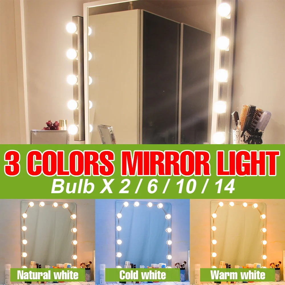 Светодиодное зеркало для макияжа с сенсорным диммером, 3 цвета, лампа для туалетного столика, USB 5В, ночник для дома, спальни, гардеробной, декоративное зеркало
Светодиодное зеркало для макияжа с сенсорным диммером, 3 цвета, лампа для туалетного столика, USB 5В, ночник для дома, спальни, гардеробной, декоративное зеркало