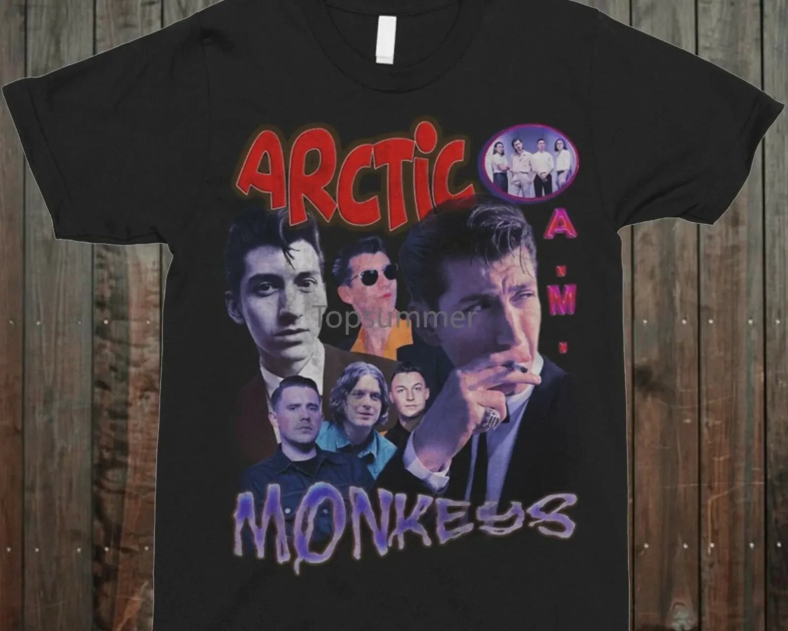 Мужская футболка Arctic monkey 90-х, Винтажная футболка с круглым вырезом (1), женская футболка
Мужская футболка Arctic monkey 90-х, Винтажная футболка с круглым вырезом (1), женская футболка