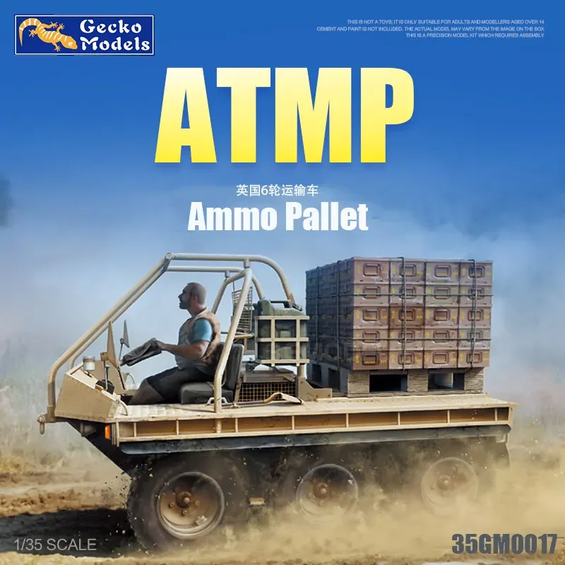 Gecko model 1/35 assembly model 35GM0017 UK ATMP transport vehicle with ammunition tray -Scale Model Kit
Gecko model 1/35 assembly model 35GM0017 UK ATMP transport vehicle with ammunition tray -Scale Model Kit