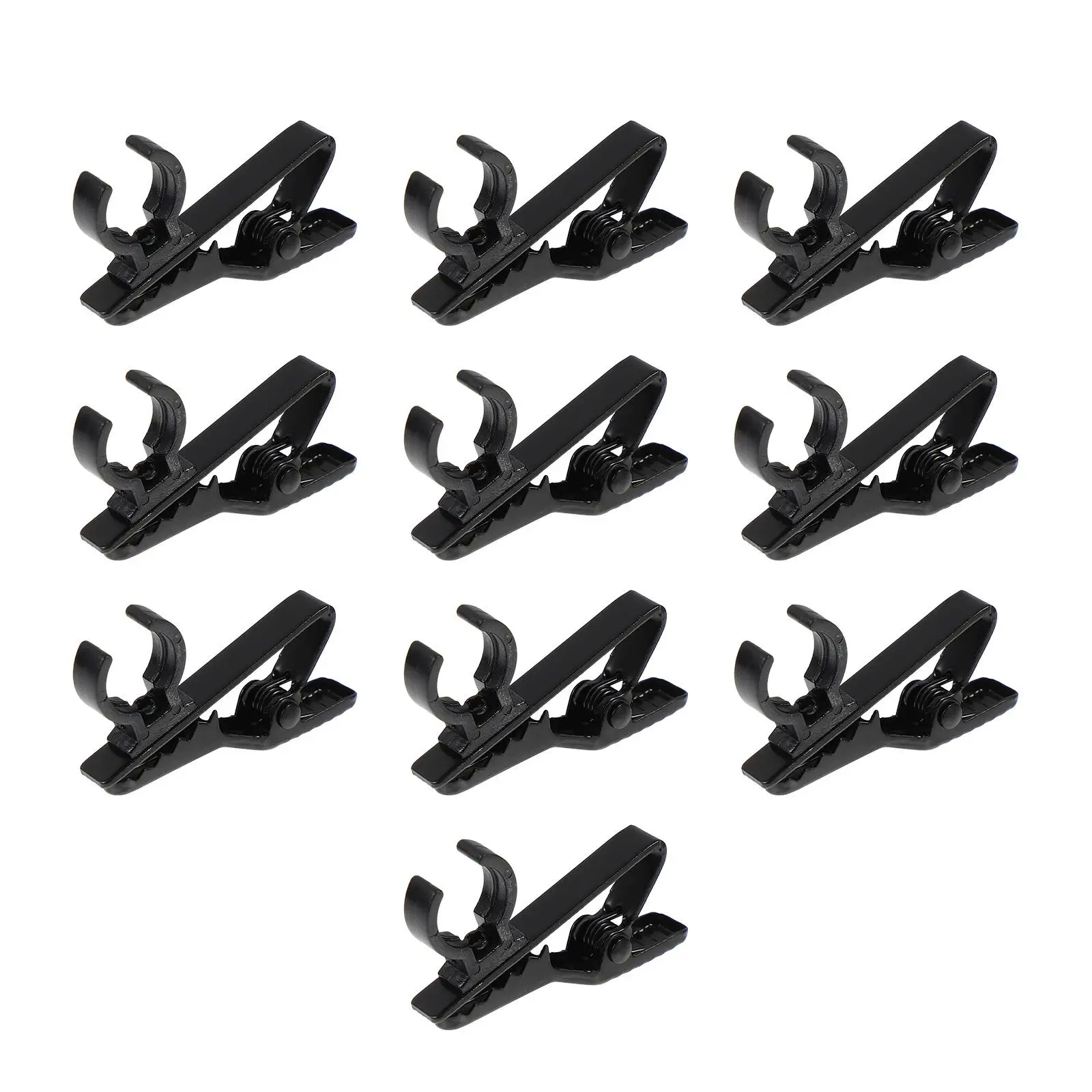 10 Pcs Mic Stand Microphone Lavalier Microphones Holders Wireless Lapel Black Iron Clip
10 Pcs Mic Stand Microphone Lavalier Microphones Holders Wireless Lapel Black Iron Clip