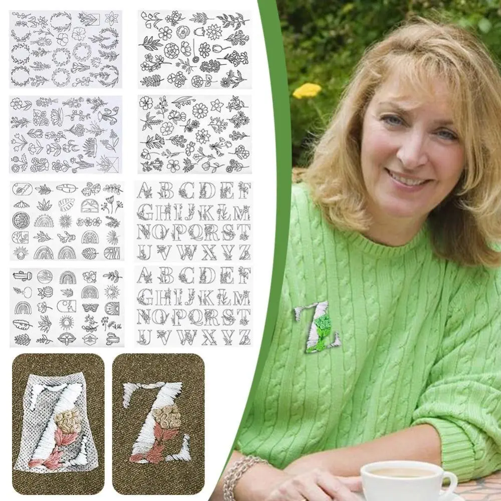 Flowers and Leaf Designs Stitching Embroidery Paper Handmade Embroidery Crafts Hand Stitch Embroidery Dissolving Transfer Paper
Flowers and Leaf Designs Stitching Embroidery Paper Handmade Embroidery Crafts Hand Stitch Embroidery Dissolving Transfer Paper