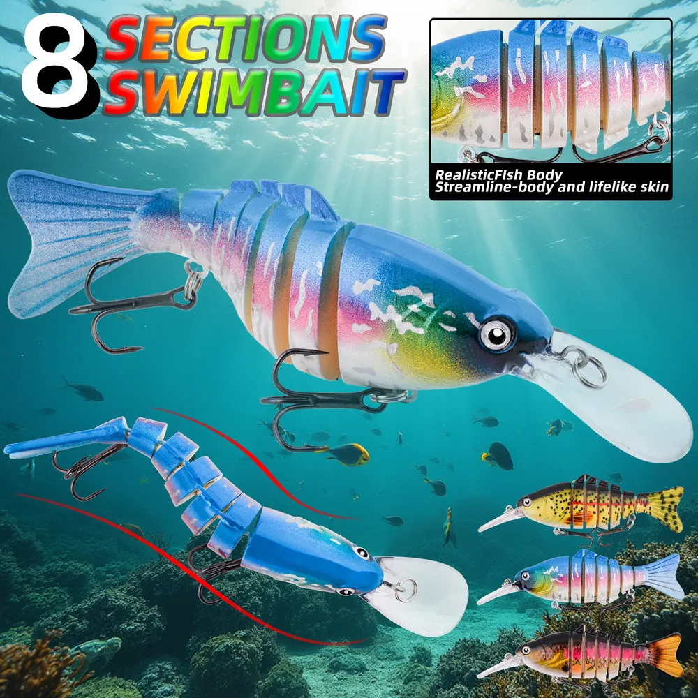 Hot Sinking Multi Jointed Swimbait 12cm 18g Plastic Hard Lures Ultra Long Cast Lifelike Freshwater Bass Perch Fishing Tackles
Hot Sinking Multi Jointed Swimbait 12cm 18g Plastic Hard Lures Ultra Long Cast Lifelike Freshwater Bass Perch Fishing Tackles