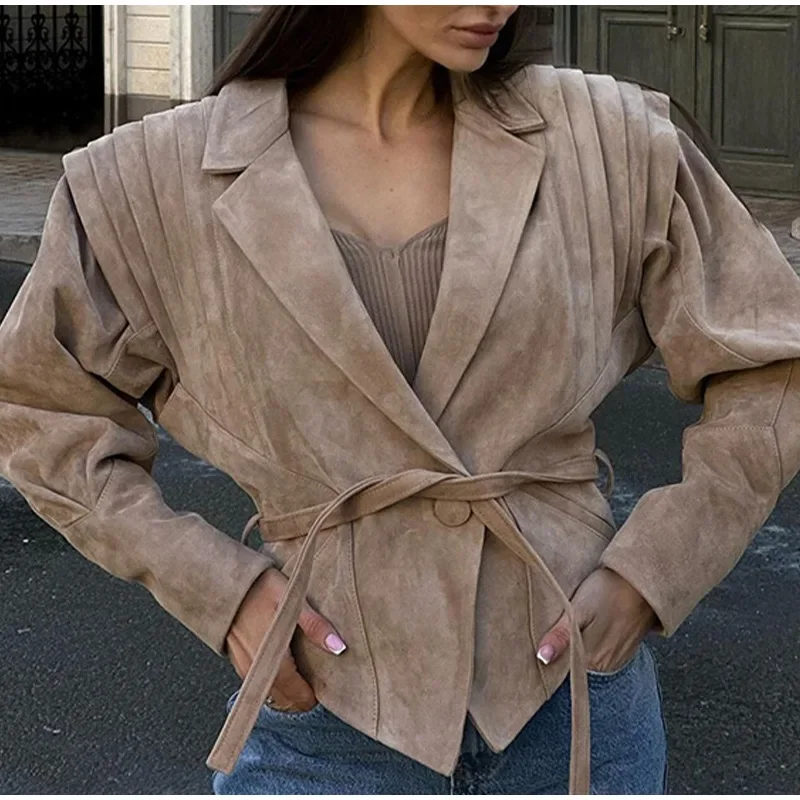 Fashion Solid Lapel Motorcycle Jackets With Belt Women Casual Long Sleeve Button Coats 2024 Winter Lady High Street Outercoat
Fashion Solid Lapel Motorcycle Jackets With Belt Women Casual Long Sleeve Button Coats 2024 Winter Lady High Street Outercoat