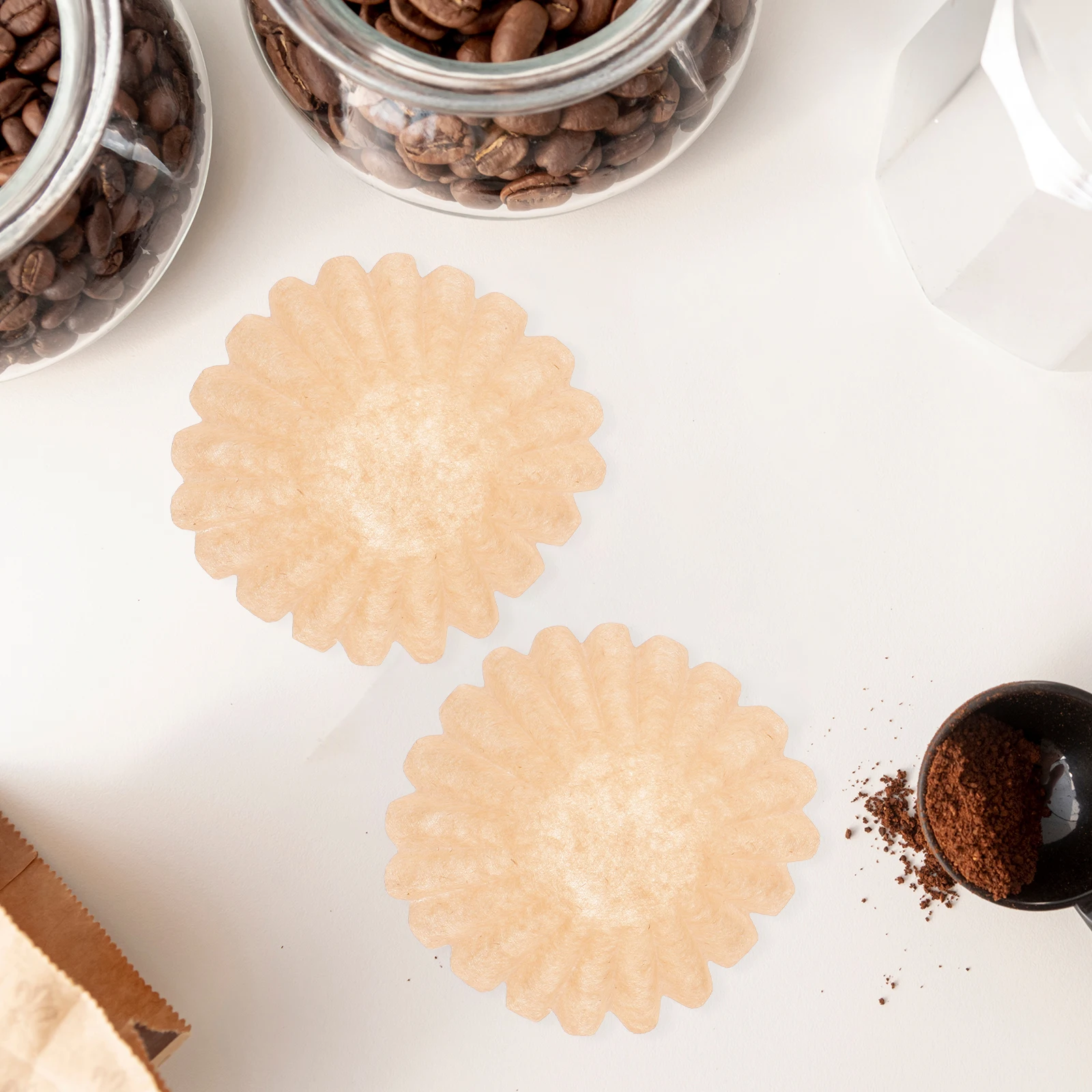 50pcs Cake Filters Coffee Filters Unbleached Safe Even Flow V Shaped Cups Coffee Accessories Kitchen Bar
50pcs Cake Filters Coffee Filters Unbleached Safe Even Flow V Shaped Cups Coffee Accessories Kitchen Bar