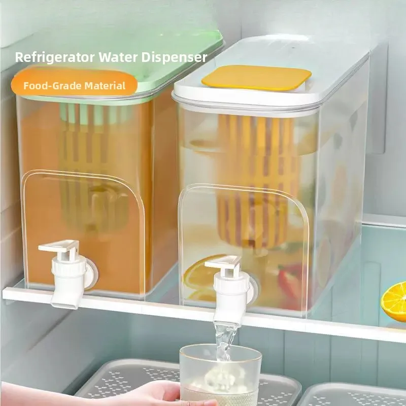 Large Capacity Rectangular Food Grade Cold Water Pot with Tap Fridge Water Tank Household Storage Bucket Side Handle Plastic
Large Capacity Rectangular Food Grade Cold Water Pot with Tap Fridge Water Tank Household Storage Bucket Side Handle Plastic