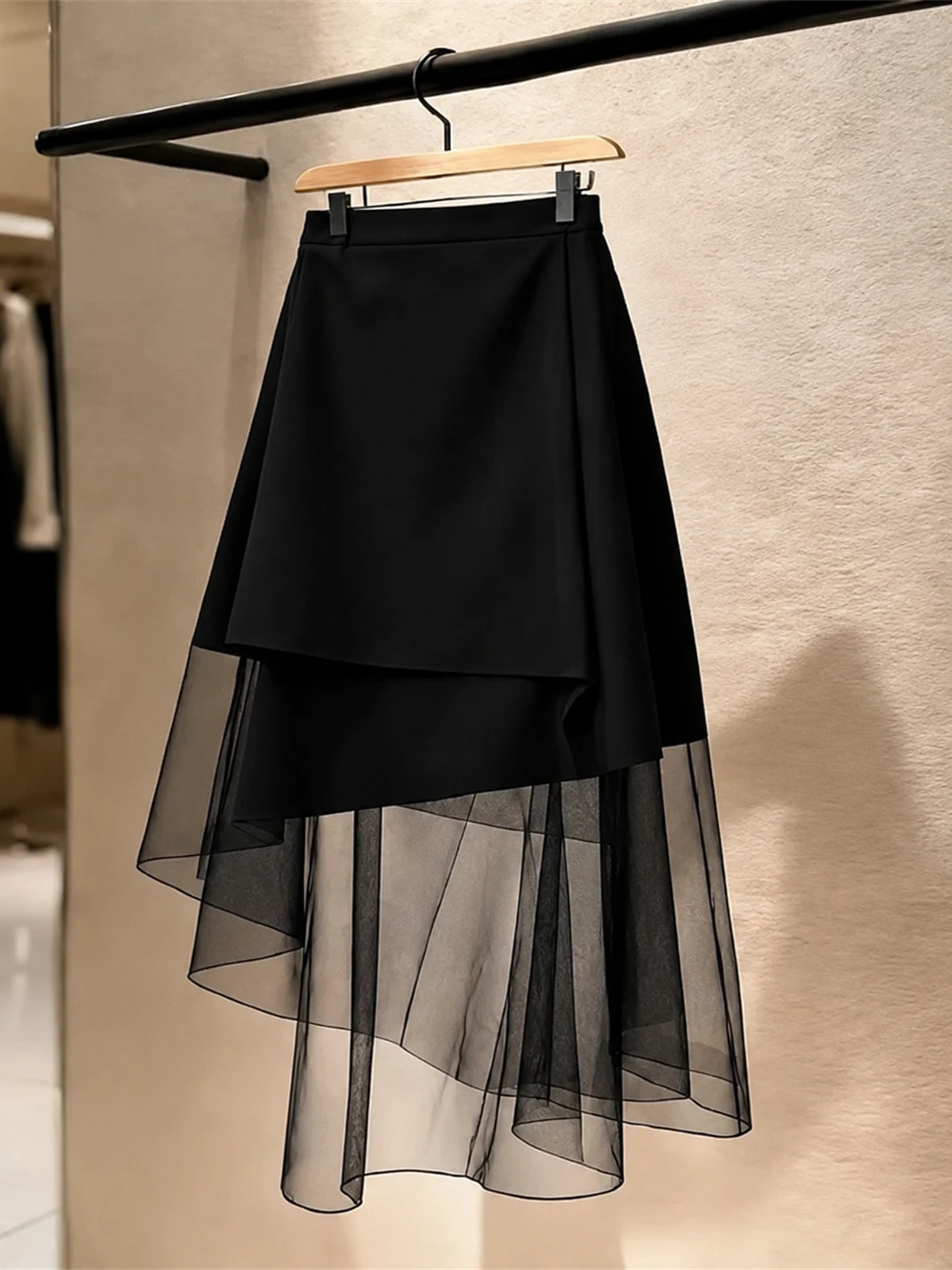 Gentle A-Line Skirt with Mesh Splicing Asymmetrical Design High Waist Commuter Style Korean Version Daily Wear
Gentle A-Line Skirt with Mesh Splicing Asymmetrical Design High Waist Commuter Style Korean Version Daily Wear