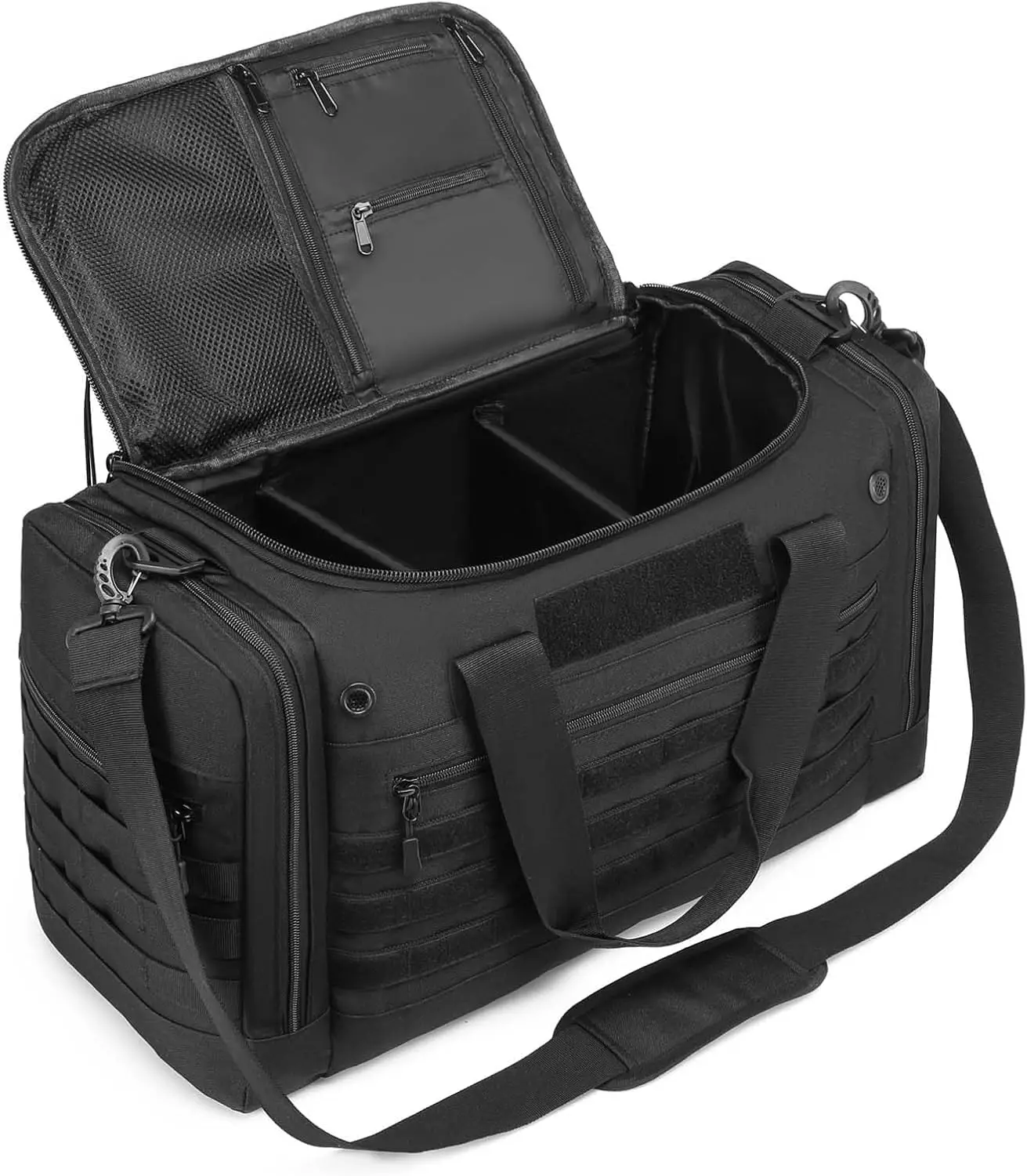 65L Large Duffle Bag, Tactical Gym Travel Weekender for Men Women, Sports Bag for Football Hockey Baseball Soccer Basketball & Team Training, Black
65L Large Duffle Bag, Tactical Gym Travel Weekender for Men Women, Sports Bag for Football Hockey Baseball Soccer Basketball & Team Training, Black