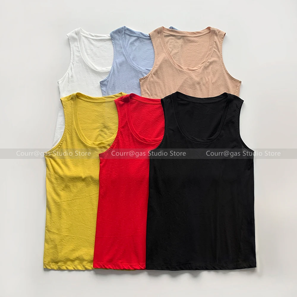 Versatile basic models casual thin soft thin cotton twisted seam sleeveless U-neck vest
Versatile basic models casual thin soft thin cotton twisted seam sleeveless U-neck vest