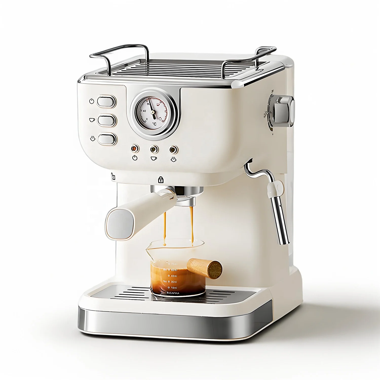 ST Cheap Stocked 1050W 1.5L Home Office Restaurant Cafe Semi Automatic Espresso Electric Coffe Coffee Machine
ST Cheap Stocked 1050W 1.5L Home Office Restaurant Cafe Semi Automatic Espresso Electric Coffe Coffee Machine