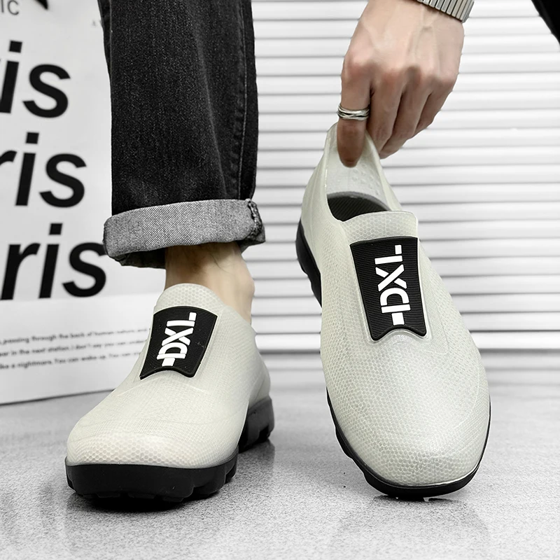 Summer Men's Short Rain Boots 2026 New Fashion Waterproof Non-slip Low-cut Slip-on Lightweight Outdoor Boots EVA Insole
Summer Men's Short Rain Boots 2026 New Fashion Waterproof Non-slip Low-cut Slip-on Lightweight Outdoor Boots EVA Insole