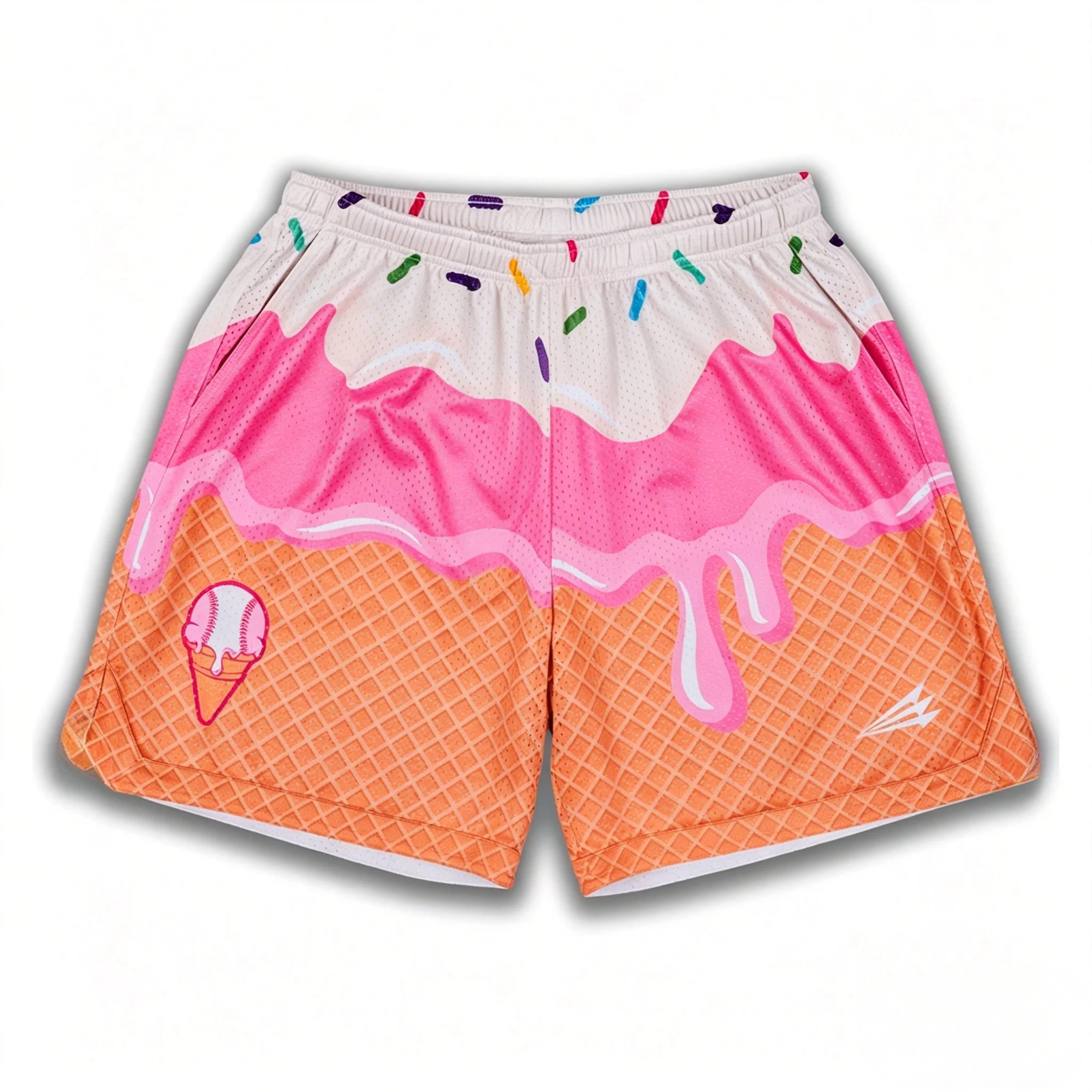 Summer Cream City Ice Cream Mesh Lifestyle Baseball Shorts Oversized Breathable Quick-Dry Sports Shorts Men Shorts
Summer Cream City Ice Cream Mesh Lifestyle Baseball Shorts Oversized Breathable Quick-Dry Sports Shorts Men Shorts