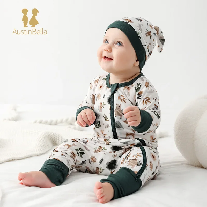 AustinBella Bamboo Fiber Baby Zipper Romper Printed Baby Boy Girl Clothes Newborn One-piece Bodysuit Onesie Bamboo Baby Clothing
AustinBella Bamboo Fiber Baby Zipper Romper Printed Baby Boy Girl Clothes Newborn One-piece Bodysuit Onesie Bamboo Baby Clothing