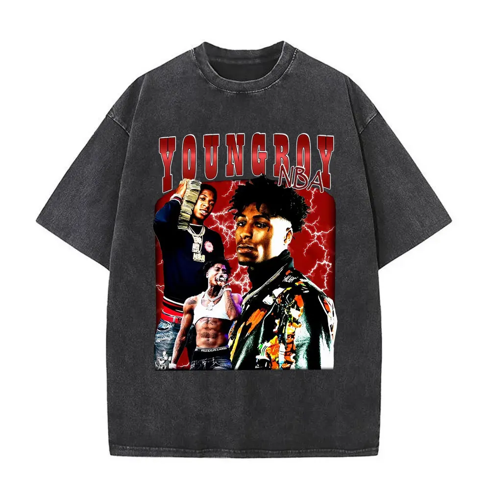 Rapper YoungBoy Never Broke Again Retro Washed T-shirt Men Women Hip Hop Harajuku T-shirts Fashion Vintage Oversized T Shirts
Rapper YoungBoy Never Broke Again Retro Washed T-shirt Men Women Hip Hop Harajuku T-shirts Fashion Vintage Oversized T Shirts