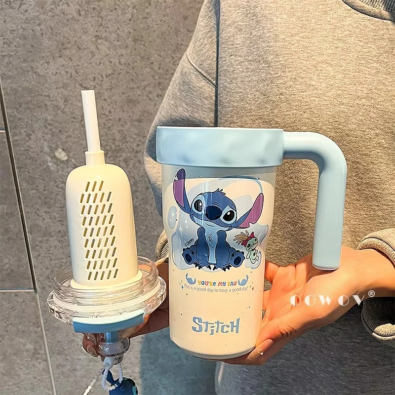 Disney Stitch Thermos Cup Stainless Steel Ice Fighter Cup Tea-Water Separation Large Capacity Portable Straw Cup Office Student
Disney Stitch Thermos Cup Stainless Steel Ice Fighter Cup Tea-Water Separation Large Capacity Portable Straw Cup Office Student
