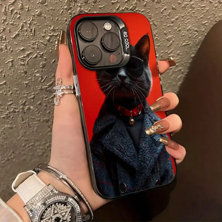 Cat Mobile phone case for iPhone 16 15 14 13 12 11 Pro/ Max/Plus shock-proof rear cover anti-fingerprint
Cat Mobile phone case for iPhone 16 15 14 13 12 11 Pro/ Max/Plus shock-proof rear cover anti-fingerprint