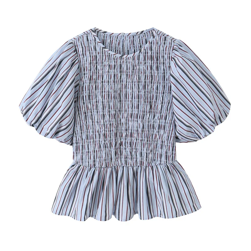 Summer Women's Striped Shirt Tops 2026 New Casual Loose Short Sleeved Shirts Short Women's Blouses Top
Summer Women's Striped Shirt Tops 2026 New Casual Loose Short Sleeved Shirts Short Women's Blouses Top