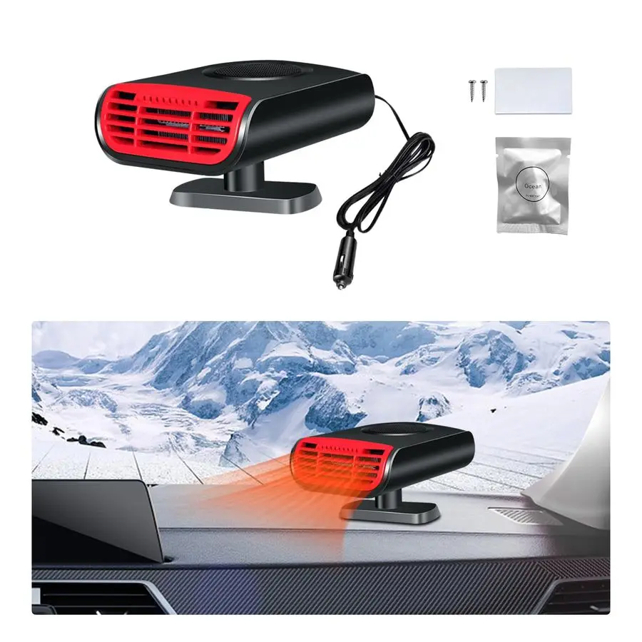in 1 Car Heater, 12V 150W Portable Fast Heating Defrost Defogger with Rotatable Base, Automotive Windshield Heating or Cooling F
in 1 Car Heater, 12V 150W Portable Fast Heating Defrost Defogger with Rotatable Base, Automotive Windshield Heating or Cooling F