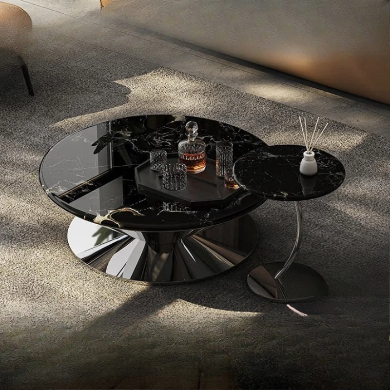 Журнальный столик из натурального камня класса люкс, итальянский минималистичный дизайн для гостиной, глянцевая поверхность, основание из нержавеющей стали
Журнальный столик из натурального камня класса люкс, итальянский минималистичный дизайн для гостиной, глянцевая поверхность, основание из нержавеющей стали