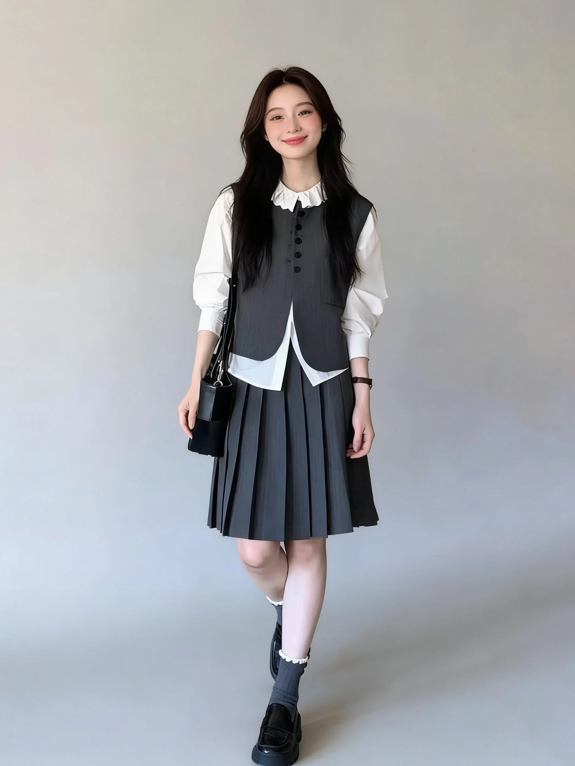 Women's Commute Versatile Three-Piece Set Long Sleeve Shirt Skirt Ensemble Chic Age-Defying Spring Autumn Wardrobe Essentials
Women's Commute Versatile Three-Piece Set Long Sleeve Shirt Skirt Ensemble Chic Age-Defying Spring Autumn Wardrobe Essentials