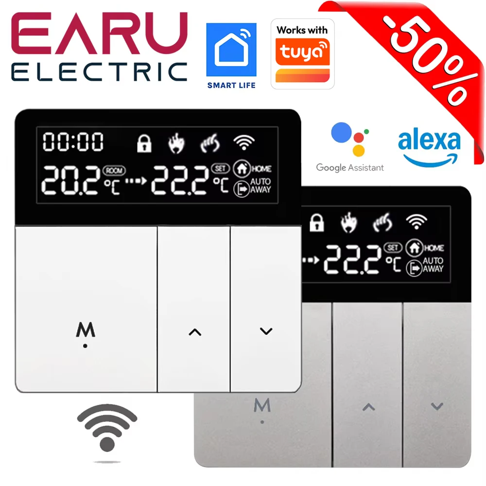 Tuya WiFi Smart Thermostat Temperature Controller Electric Floor Heating Water Gas Boiler Works Alexa Google Home Yandex Alice
Tuya WiFi Smart Thermostat Temperature Controller Electric Floor Heating Water Gas Boiler Works Alexa Google Home Yandex Alice