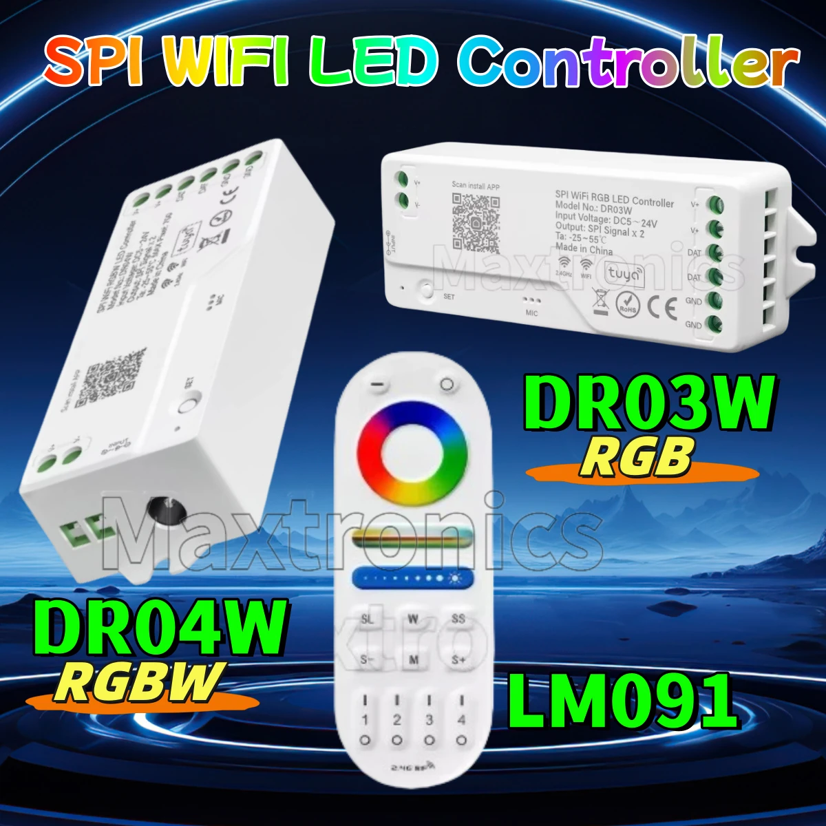 DR03W DR04W Work Home WiFi Wireless Control WS2812 WS2815 5050 RGB/RGBW LED Strip LM091 Remote Tuya WIFI LED Controller dimmer
DR03W DR04W Work Home WiFi Wireless Control WS2812 WS2815 5050 RGB/RGBW LED Strip LM091 Remote Tuya WIFI LED Controller dimmer