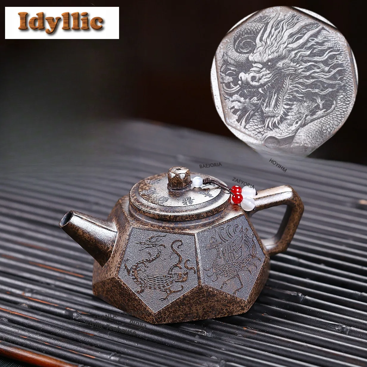 220ml Luxury Yixing Purple Clay Teapots Handmade Diamond Pot Raw Ore Wood-fired Porcelain Mud Kettle Zisha Tea Set Ornaments
220ml Luxury Yixing Purple Clay Teapots Handmade Diamond Pot Raw Ore Wood-fired Porcelain Mud Kettle Zisha Tea Set Ornaments