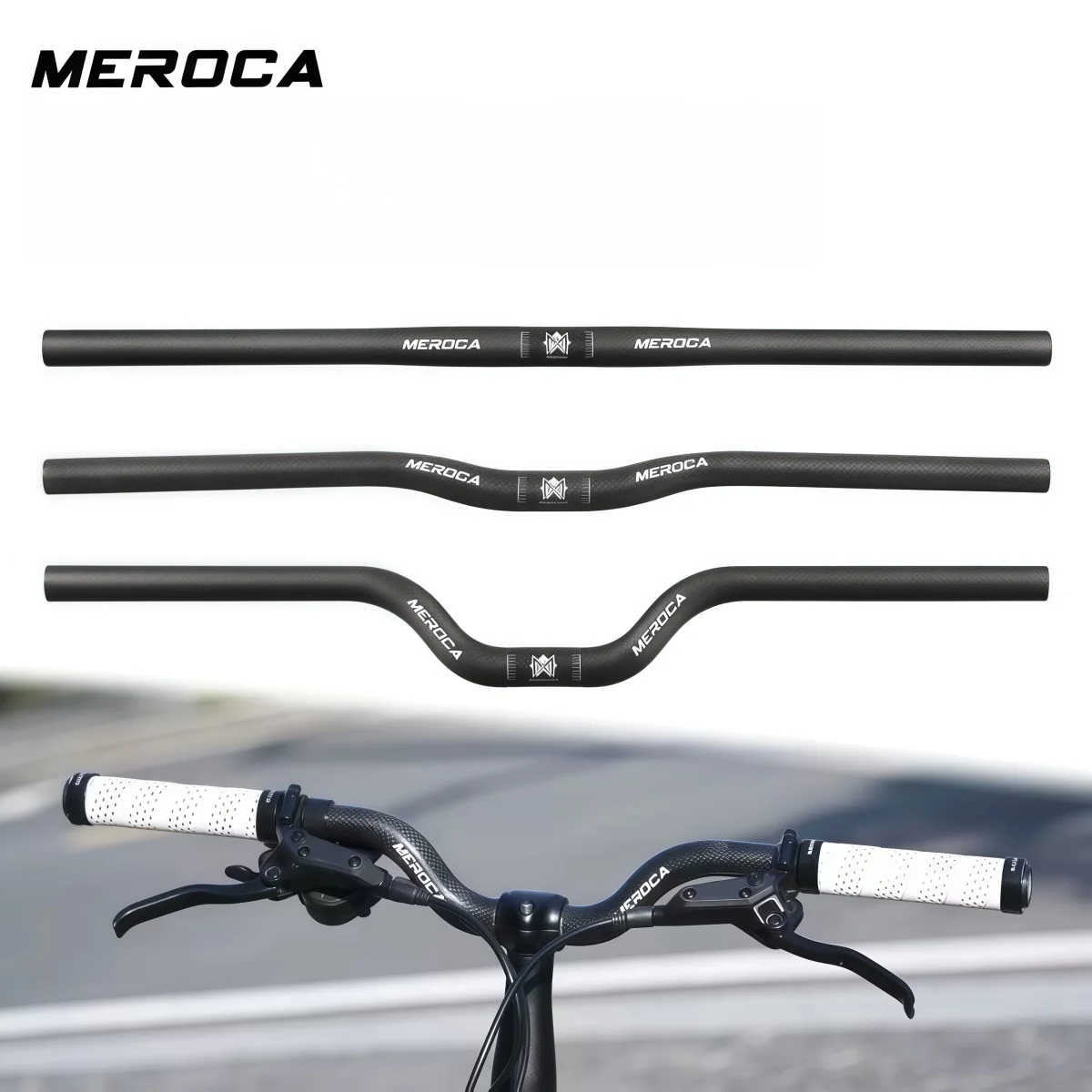 MEROCA Carbon Fiber Bike Handlebar 25.4mm Clamp 580mm Wide Ergonomic Straight / Low Riser / High Riser Folding Bike Carbon Bar
MEROCA Carbon Fiber Bike Handlebar 25.4mm Clamp 580mm Wide Ergonomic Straight / Low Riser / High Riser Folding Bike Carbon Bar