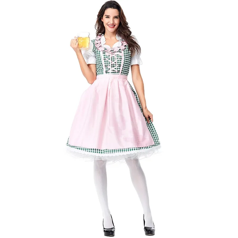 Sexy Green Bavaria Carnival Party Beer Maid Traditional Costume German Oktoberfest Beer Girl Cosplay Dirndl Dress
Sexy Green Bavaria Carnival Party Beer Maid Traditional Costume German Oktoberfest Beer Girl Cosplay Dirndl Dress
