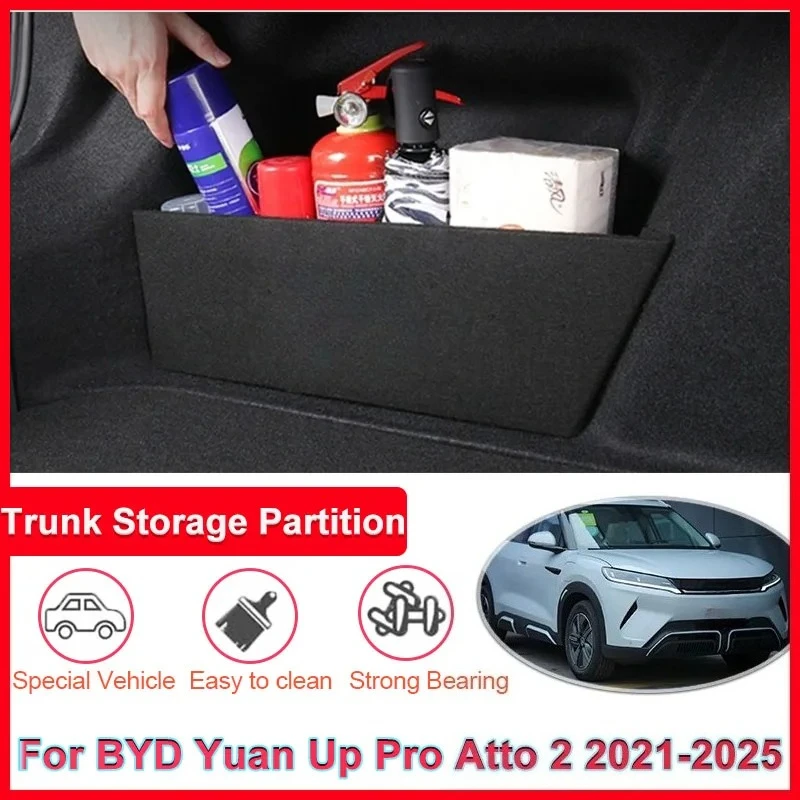 Car Trunk Storage Partition Box Side Storage Auto Parts Interior Tools Rear Tidying For BYD Yuan Up Pro Atto 2 2021-2025 2024
Car Trunk Storage Partition Box Side Storage Auto Parts Interior Tools Rear Tidying For BYD Yuan Up Pro Atto 2 2021-2025 2024