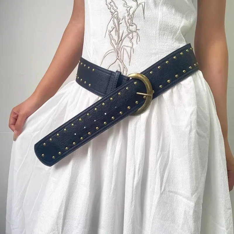 Ретро-ремень в западном стиле, унисекс, из искусственной кожи, с заклепками, коричневый, модный, для джинсов, декоративный, готический, нишевый, индивидуальный, в античном стиле
Ретро-ремень в западном стиле, унисекс, из искусственной кожи, с заклепками, коричневый, модный, для джинсов, декоративный, готический, нишевый, индивидуальный, в античном стиле