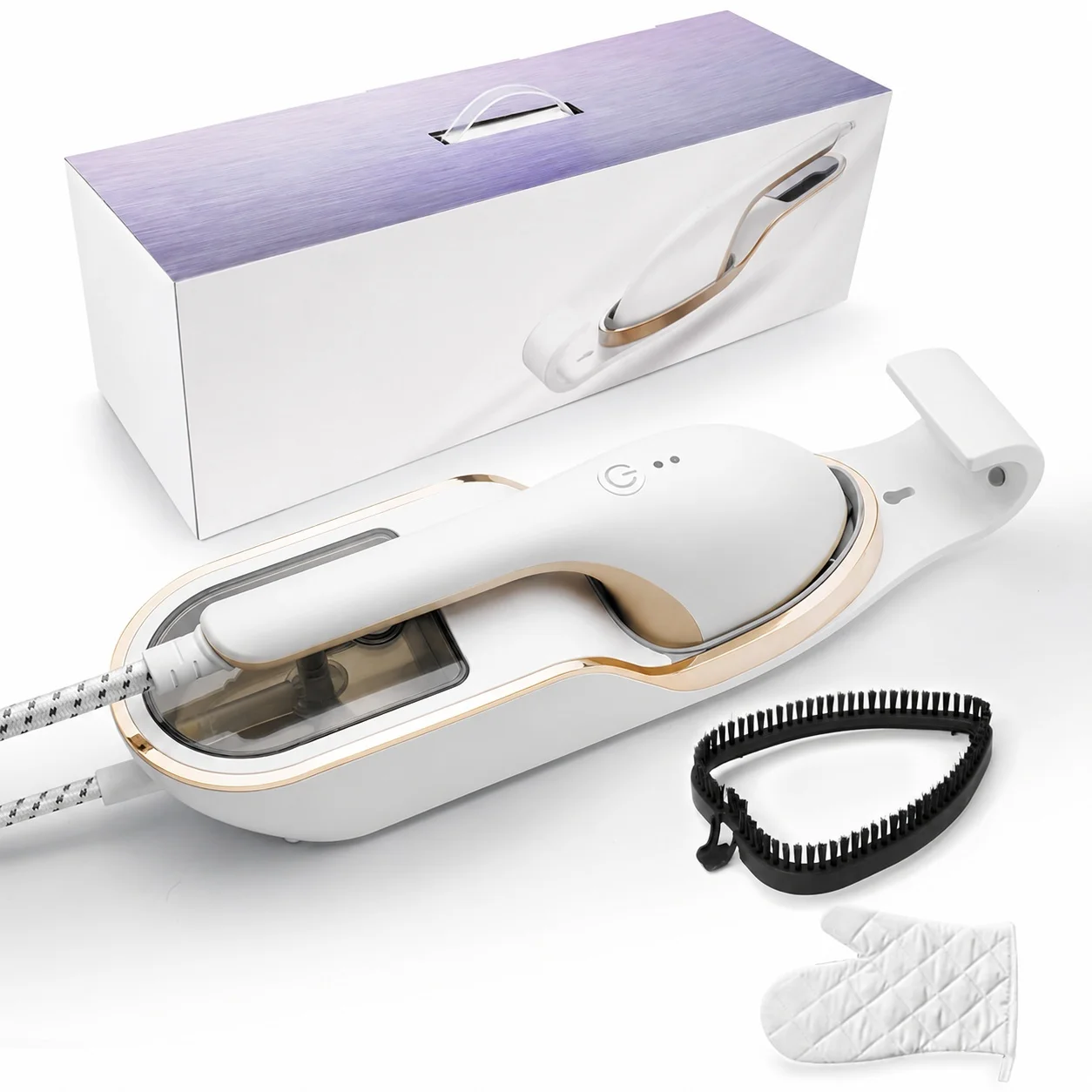Steamer for Clothes 3-in-1 Size 1500W 30s Fast Heat-Up 330ml Tank Leak-Proof Heat-Resistant Glove & Brush for Home & Closet Use 120V Professional Wrinkle Remover
Steamer for Clothes 3-in-1 Size 1500W 30s Fast Heat-Up 330ml Tank Leak-Proof Heat-Resistant Glove & Brush for Home & Closet Use 120V Professional Wrinkle Remover