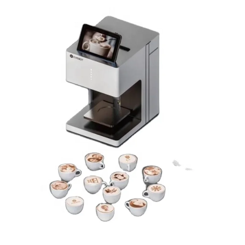 Popular WIFI-Enabled Selfie Coffee Printer with Edible Ink, Cappuccino/Latte/Mocha Full Color Inkjet Digital Printer
Popular WIFI-Enabled Selfie Coffee Printer with Edible Ink, Cappuccino/Latte/Mocha Full Color Inkjet Digital Printer