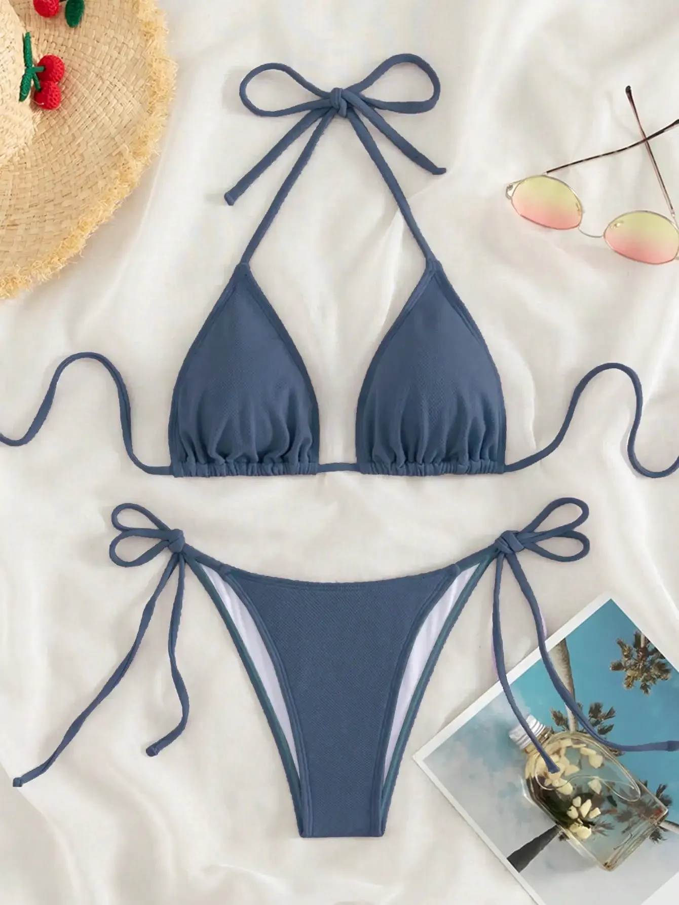 Summer white mi-grid bikini set sexy mature spring seaside photo shoot suitable for women
Summer white mi-grid bikini set sexy mature spring seaside photo shoot suitable for women