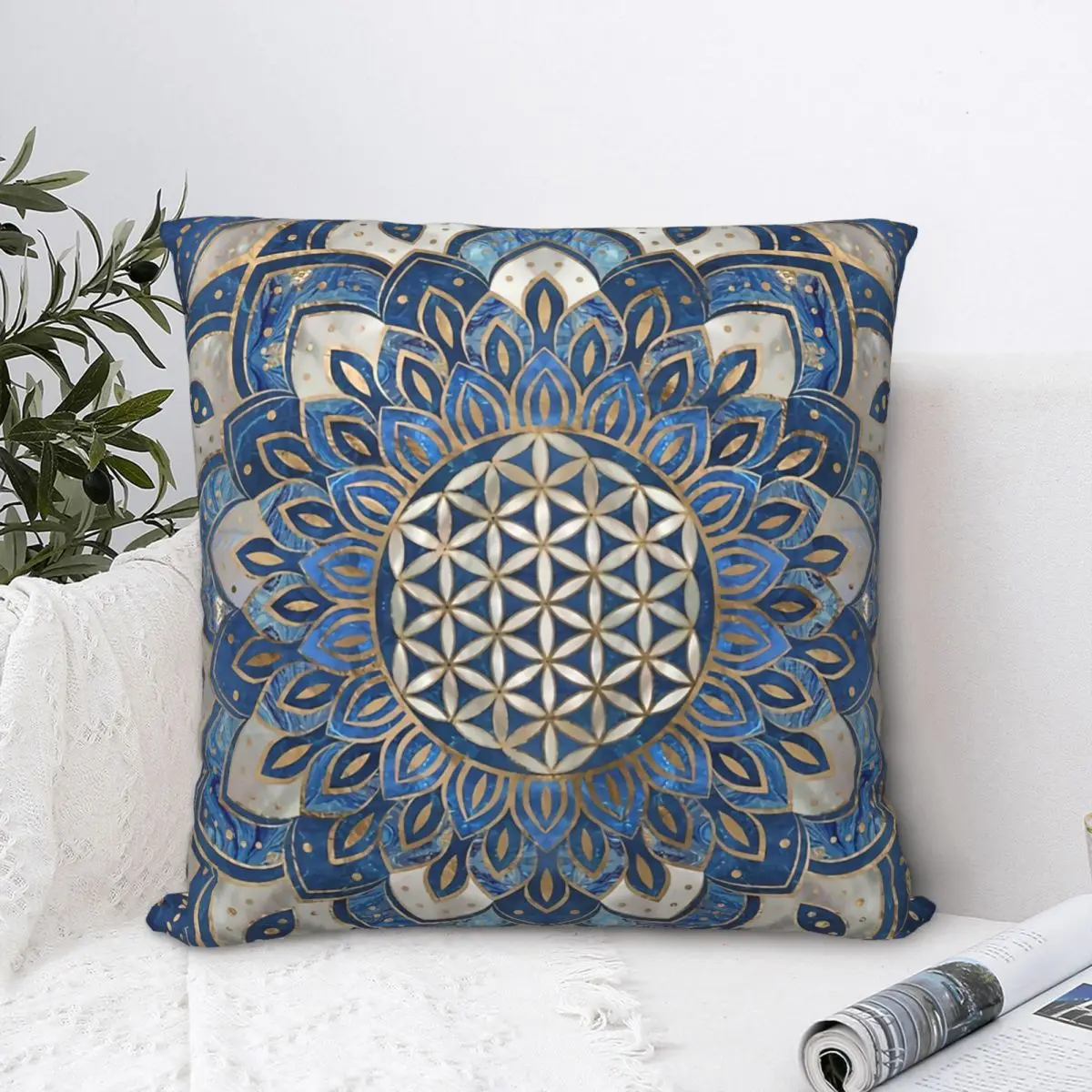 Flower Of Life In Lotus Blue Marble And Pearl Pillowcase Culture Backpack Cushion For Sofa Office Throw Pillow Case Decorative
Flower Of Life In Lotus Blue Marble And Pearl Pillowcase Culture Backpack Cushion For Sofa Office Throw Pillow Case Decorative