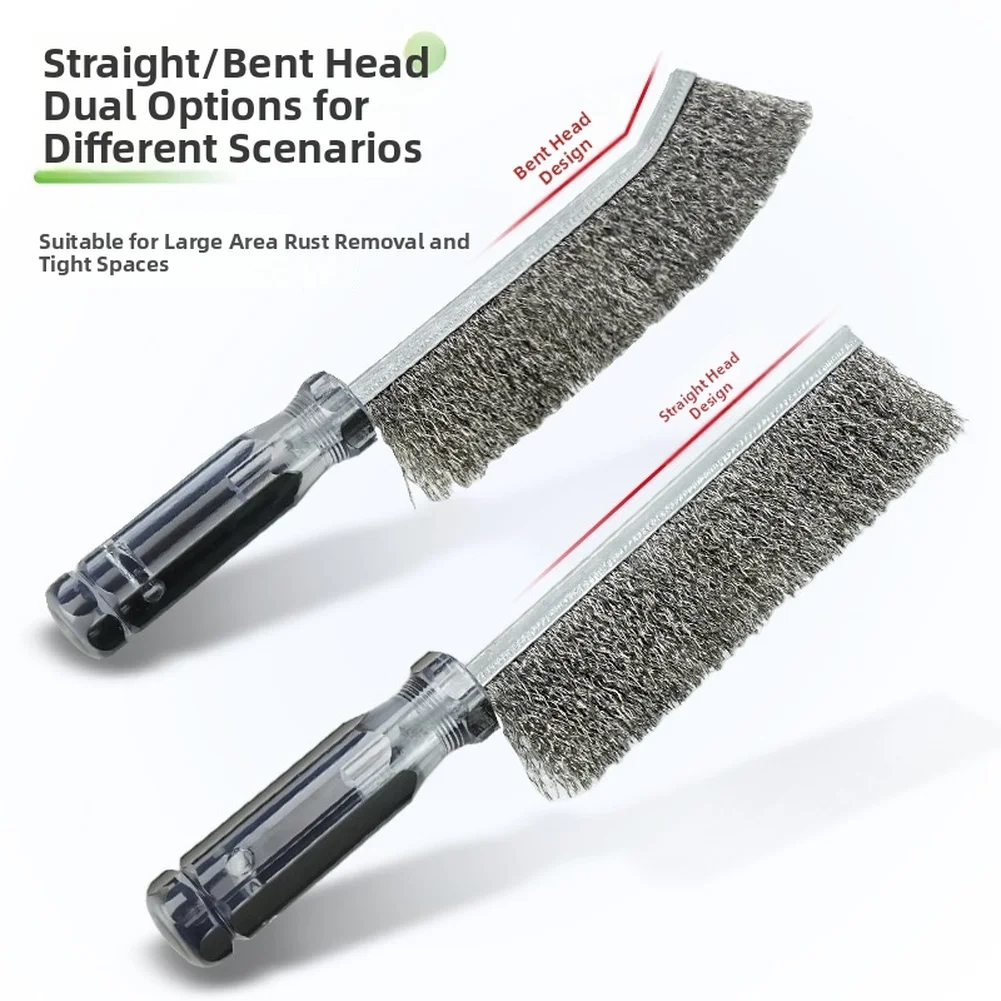 1pc Stainless Steel Wire Brush Straight Curved Handles Metal Rust Removal Polishing Cleaning Brush For Cleaning Barbecue Grilles
1pc Stainless Steel Wire Brush Straight Curved Handles Metal Rust Removal Polishing Cleaning Brush For Cleaning Barbecue Grilles