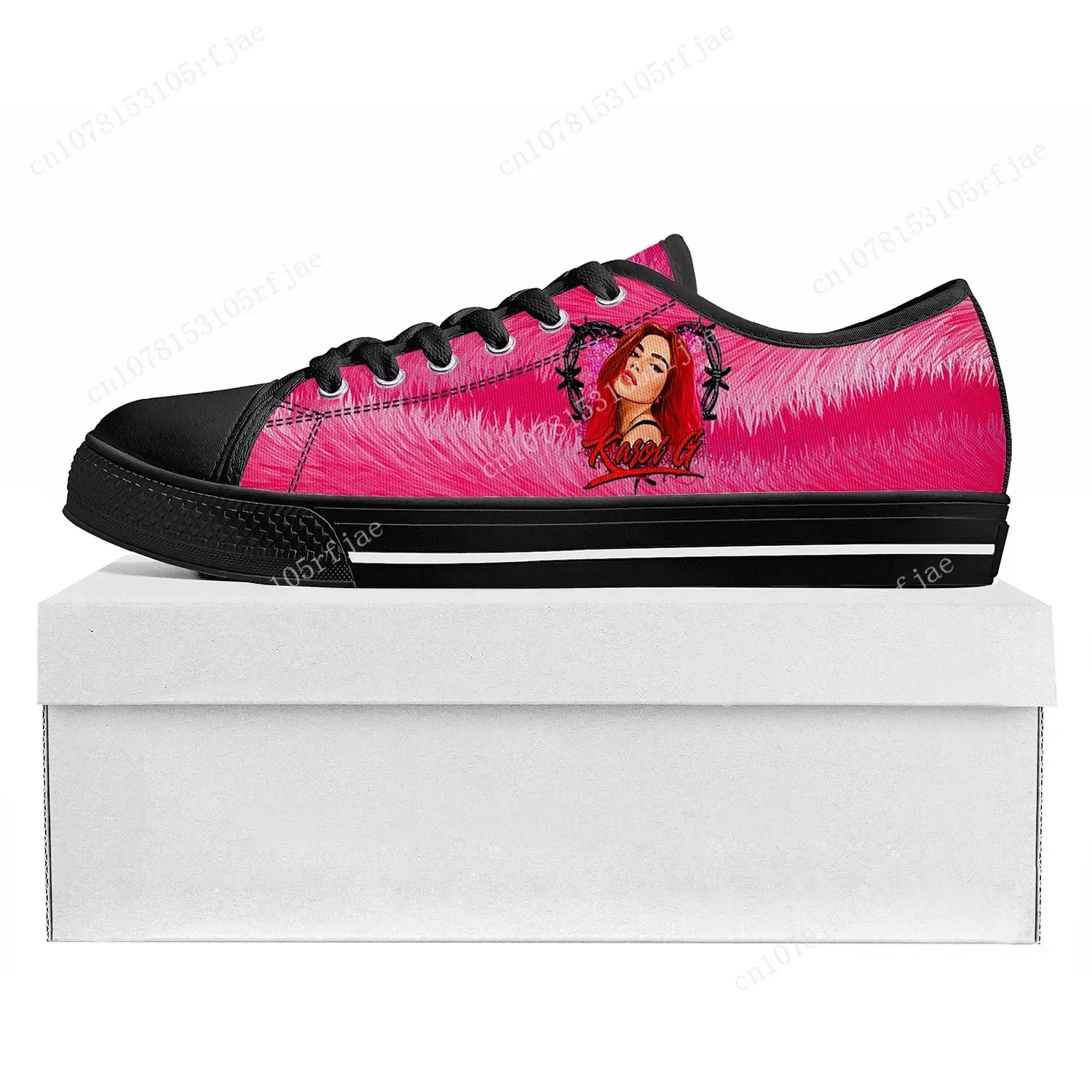 Karol G Singer Printed Low Top High Quality Sneakers Mens Womens Teenager Canvas Sneaker Casual Couple Shoes Custom Made Shoe
Karol G Singer Printed Low Top High Quality Sneakers Mens Womens Teenager Canvas Sneaker Casual Couple Shoes Custom Made Shoe