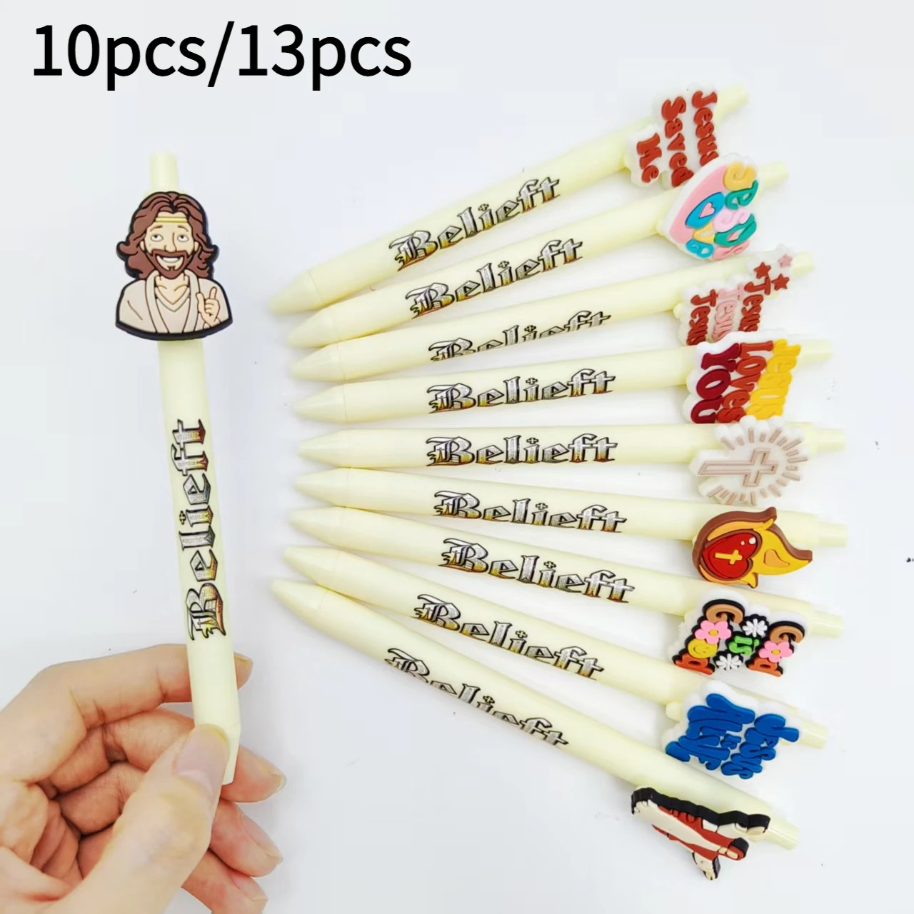 10pcs/13pcs religious shape patch ballpoint pen beige series printed pattern gel pen
10pcs/13pcs religious shape patch ballpoint pen beige series printed pattern gel pen