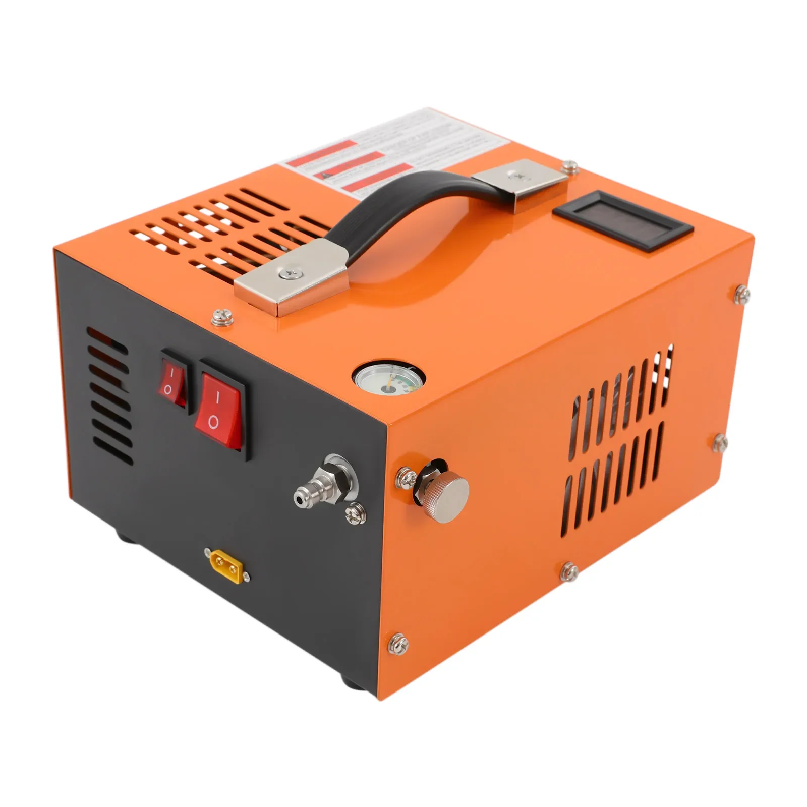 Портативный компрессор PCP 4500 фунтов на кв. дюйм, 12 В постоянного тока/110 В переменного тока, компрессор для пневматического оружия с ручным отключением, с внешним адаптером питания, встроенным вентилятором
Портативный компрессор PCP 4500 фунтов на кв. дюйм, 12 В постоянного тока/110 В переменного тока, компрессор для пневматического оружия с ручным отключением, с внешним адаптером питания, встроенным вентилятором