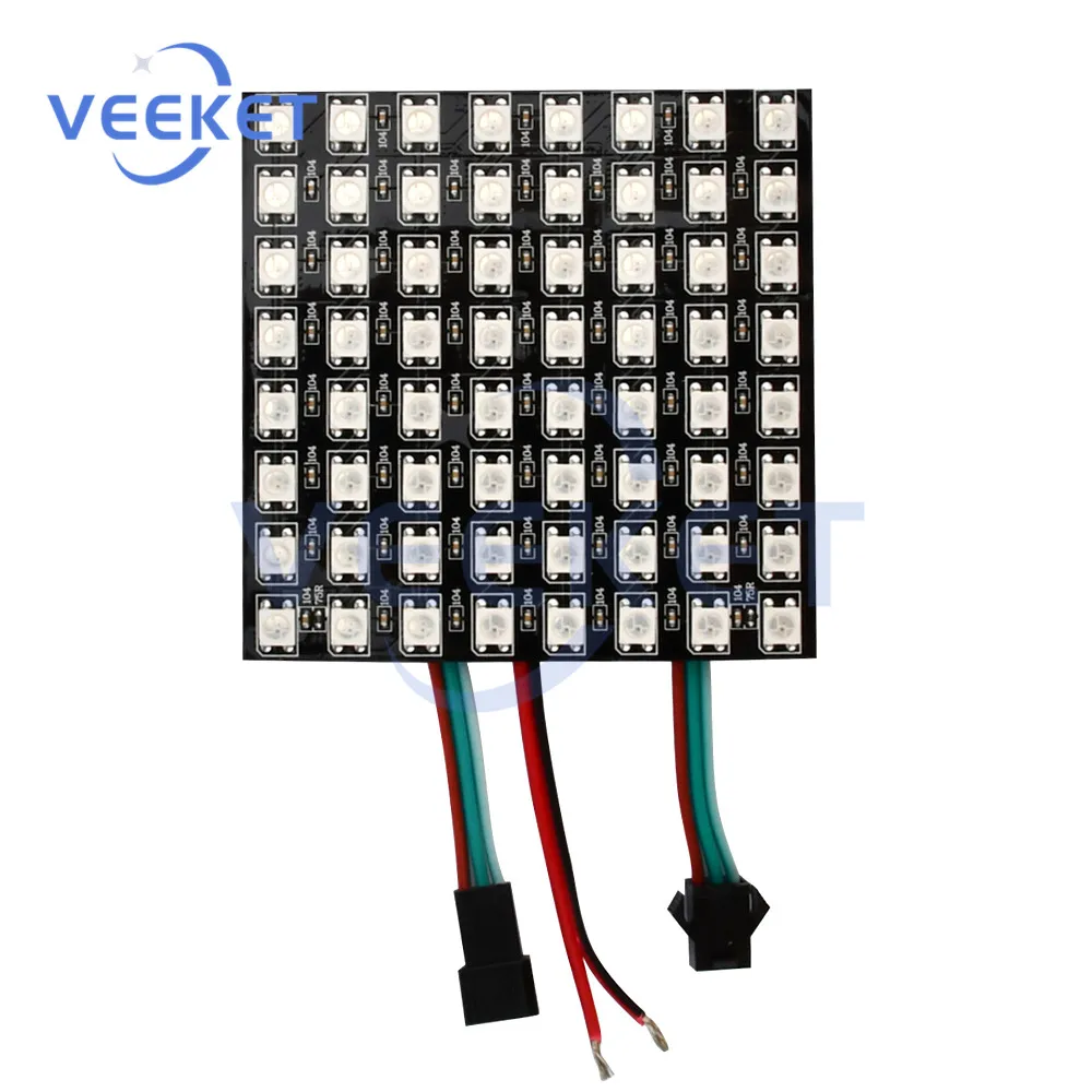 LED Soft Light Display Module WS2812 Full Colour Pixel Programmable Soft Screen DC5V Can Create a Fun and Festive Atmosphere
LED Soft Light Display Module WS2812 Full Colour Pixel Programmable Soft Screen DC5V Can Create a Fun and Festive Atmosphere