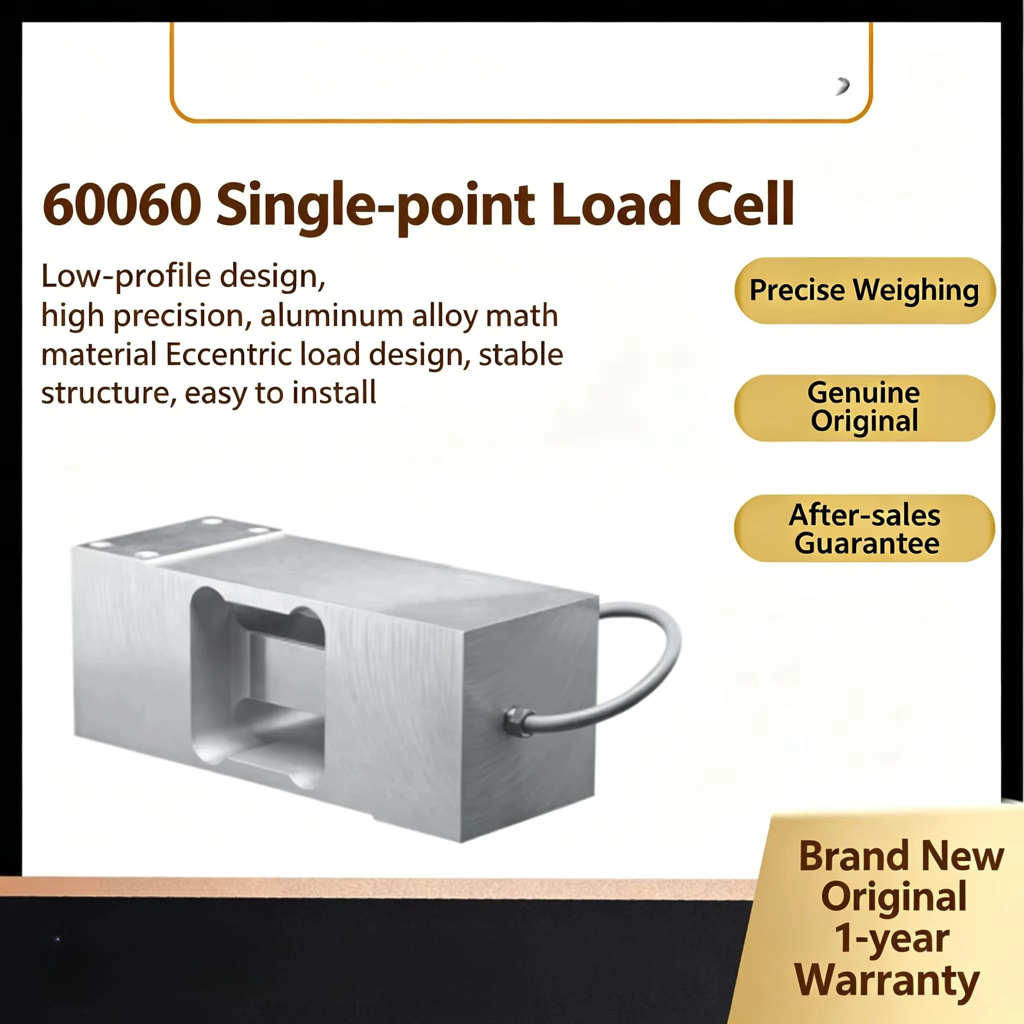 Weighing Load Cell 60060 100lb 250lb 500lb for Sorting Scale Industrial Equipment High Accuracy Reliable
Weighing Load Cell 60060 100lb 250lb 500lb for Sorting Scale Industrial Equipment High Accuracy Reliable